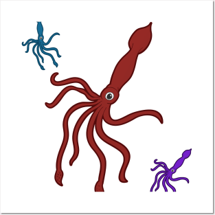 Squids Posters and Art